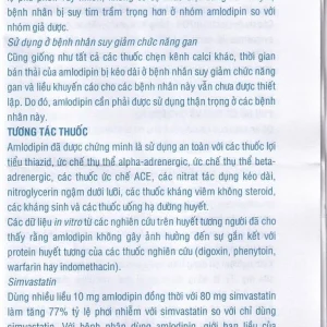 Thuốc Pyme-Am5 Pymepharco điều trị tăng huyết áp (10 vỉ x 14 viên)