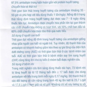 Thuốc Pyme-Am5 Pymepharco điều trị tăng huyết áp (10 vỉ x 14 viên)