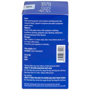 Viên uống An Dạ Kingphar hỗ trợ giảm chứng đau rát vùng thượng vị, xung huyết hang vị (60 viên)