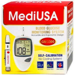 Máy đo đường huyết tự động MediUSA GM3300 thiết kế gọn nhẹ, thao tác sử dụng đơn giản