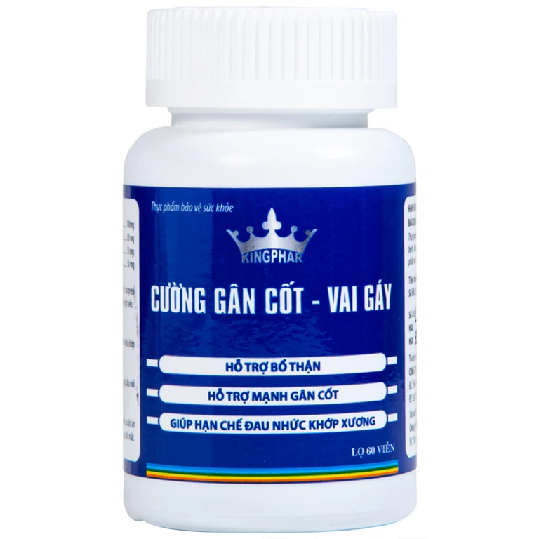 Viên uống Cường Gân Cốt - Vai Gáy Kingphar hỗ trợ bổ thận, mạnh gân cốt (60 viên)