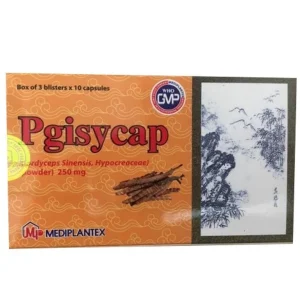 Thuốc Pgisycap 250mg Mediplantex bổ phế, ích thận, cầm máu, trừ đờm (3 vỉ x 10 viên)