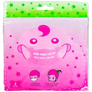 Khẩu trang trẻ em Thiên Thủy hỗ trợ ngăn khói, bụi, kháng khuẩn (8 cái)