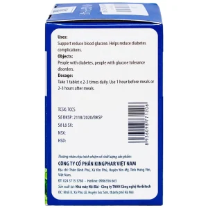 Viên uống T.Đ Kingphar dùng cho người bị tiểu đường (60 viên)