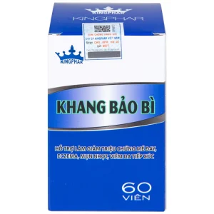 Viên uống Khang Bảo Bì Kingphar hỗ trợ giảm chứng mày đay, Eczema, mụn nhọt (60 viên)