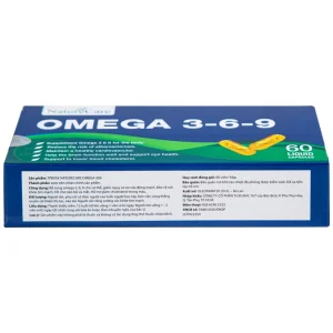 Viên uống Omega 3-6-9 NatureCare giảm nguy cơ xơ vữa động mạch, bảo vệ sức khỏe tim mạch (3 vỉ x 20 viên)
