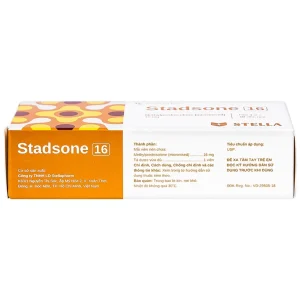 Thuốc Stadsone 16 Stella dùng để chống viêm, ức chế miễn dịch (3 vỉ x 10 viên)