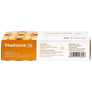 Thuốc Stadsone 16 Stella dùng để chống viêm, ức chế miễn dịch (3 vỉ x 10 viên)