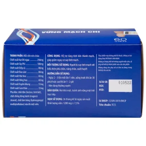 Viên uống Vững Mạch Chi Kingphar hỗ trợ tăng tính bền thành mạch, giảm nguy cơ suy tĩnh mạch (6 vỉ x 10 viên)
