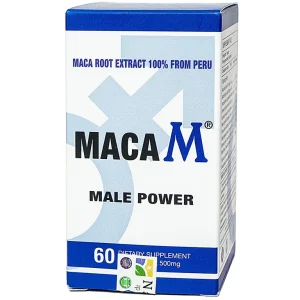 Viên uống Maca M Male Power hỗ trợ bổ thận, tráng dương (60 viên)