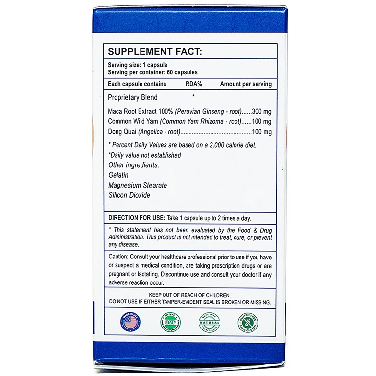 Viên uống MacaF Female hỗ trợ tăng cường nội tiết tố nữ, tăng khả năng sinh lý (60 viên)