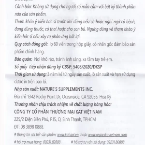 Viên uống MacaF Female hỗ trợ tăng cường nội tiết tố nữ, tăng khả năng sinh lý (60 viên)