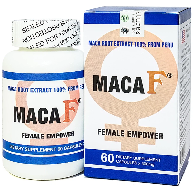 Viên uống MacaF Female hỗ trợ tăng cường nội tiết tố nữ, tăng khả năng sinh lý (60 viên)
