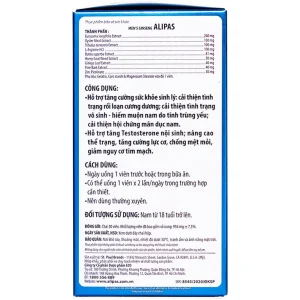 Viên uống Men’s Ginseng Alipas Ecogreen tăng cường sinh lực phái mạnh (30 viên)