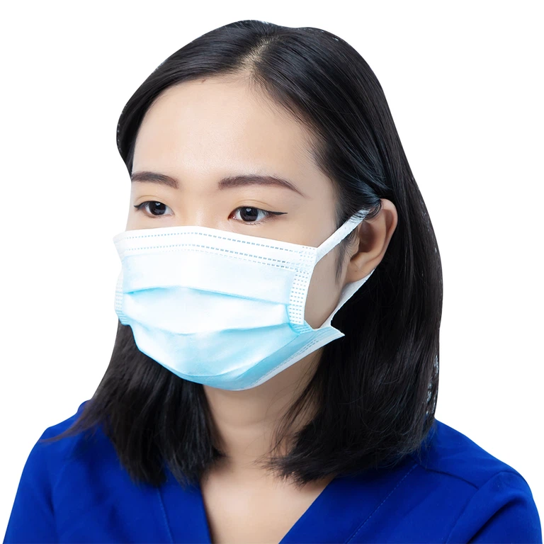 Khẩu trang y tế Công Nghệ Cao Su Việt Nam 4 lớp hỗ trợ ngăn khói, bụi, kháng khuẩn (50 cái)