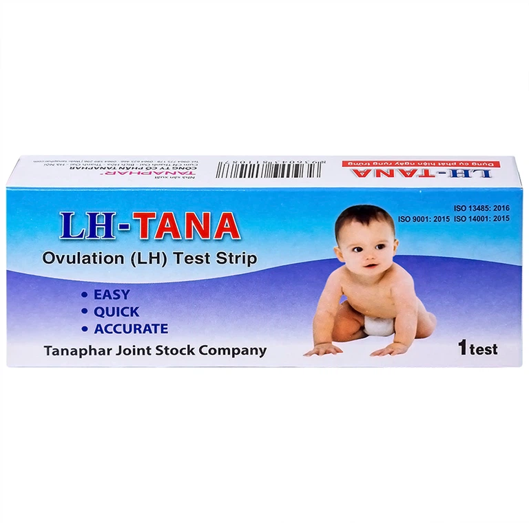 Que thử rụng trứng LH-Tana hỗ trợ phát hiện ngày rụng trứng nhanh chóng, đơn giản (12 que)