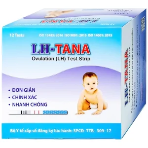 Que thử rụng trứng LH-Tana hỗ trợ phát hiện ngày rụng trứng nhanh chóng, đơn giản (12 que)
