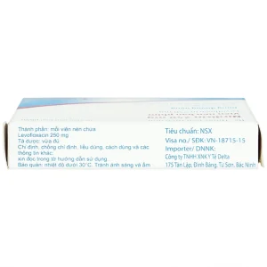 Thuốc Nirdicin 250mg Pharmathen điều trị viêm phổi, viêm thận - bể thận, viêm tuyến tiền liệt (10 viên)