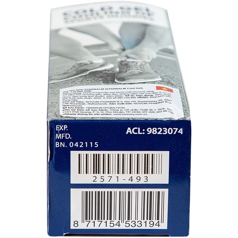 Gel làm lạnh Starbalm Cold Gel điều trị chấn thương căng cơ, bầm tím và bong gân (100ml)