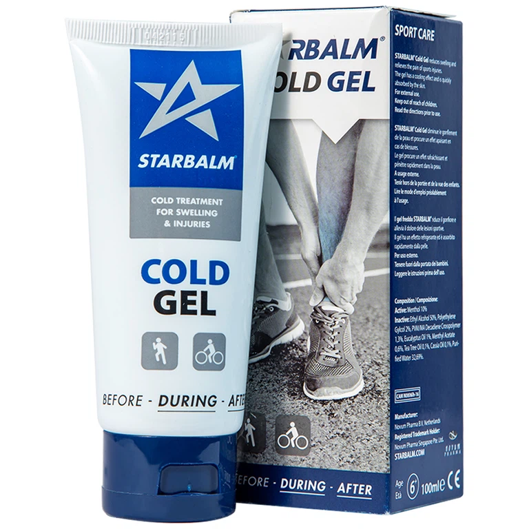 Gel làm lạnh Starbalm Cold Gel điều trị chấn thương căng cơ, bầm tím và bong gân (100ml)