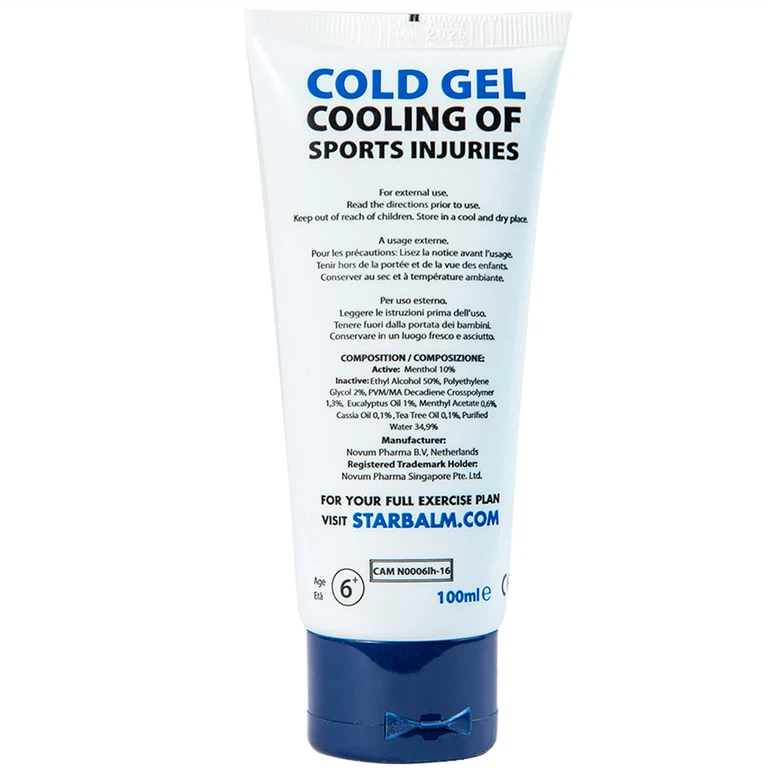 Gel làm lạnh Starbalm Cold Gel điều trị chấn thương căng cơ, bầm tím và bong gân (100ml)