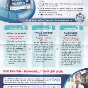 Viên uống An Tâm Ngủ Ngon PV Pharma giúp an thần, giảm căng thẳng (5 vỉ x 10 viên)