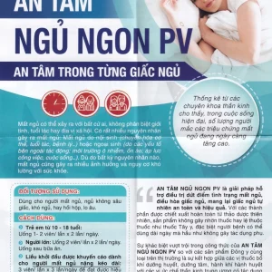 Viên uống An Tâm Ngủ Ngon PV Pharma giúp an thần, giảm căng thẳng (5 vỉ x 10 viên)