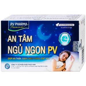 Viên uống An Tâm Ngủ Ngon PV Pharma giúp an thần, giảm căng thẳng (5 vỉ x 10 viên)