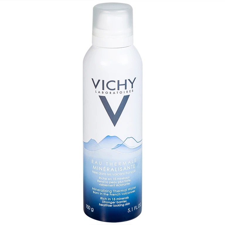 Nước xịt khoáng dưỡng da Vichy Eau Thermale Mineralizing Thermal Water cấp ẩm, dịu da và cân bằng độ pH (150ml)