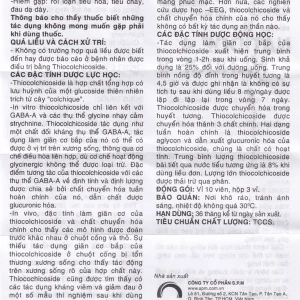 Viên nén Natidof 8 SPM điều trị thoái hóa đốt sống, vẹo cổ, đau lưng (3 vỉ x 10 viên)