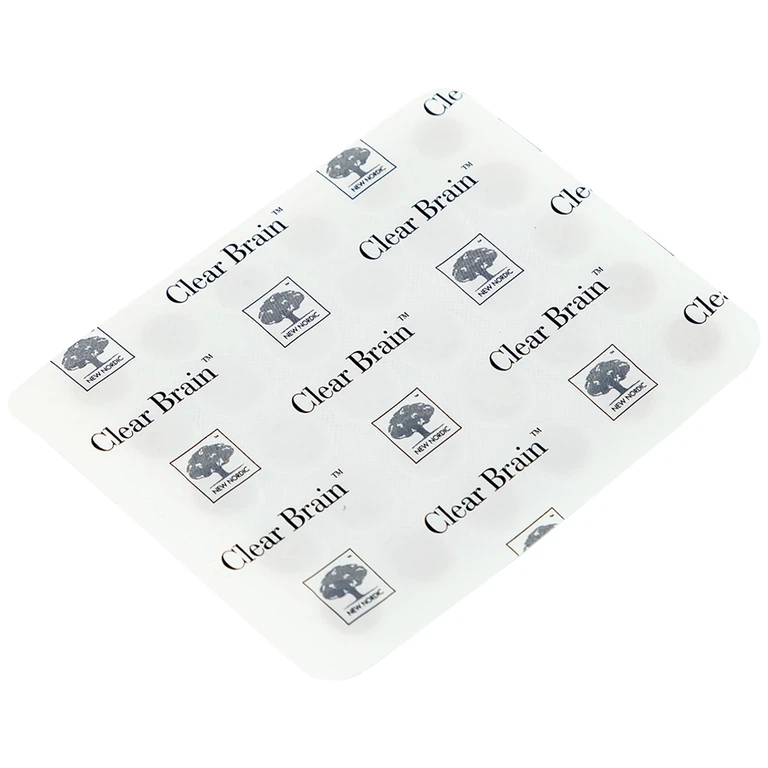 Viên uống Clear Brain New Nordic tăng cường trí não, bổ não (1 vỉ x 30 viên)