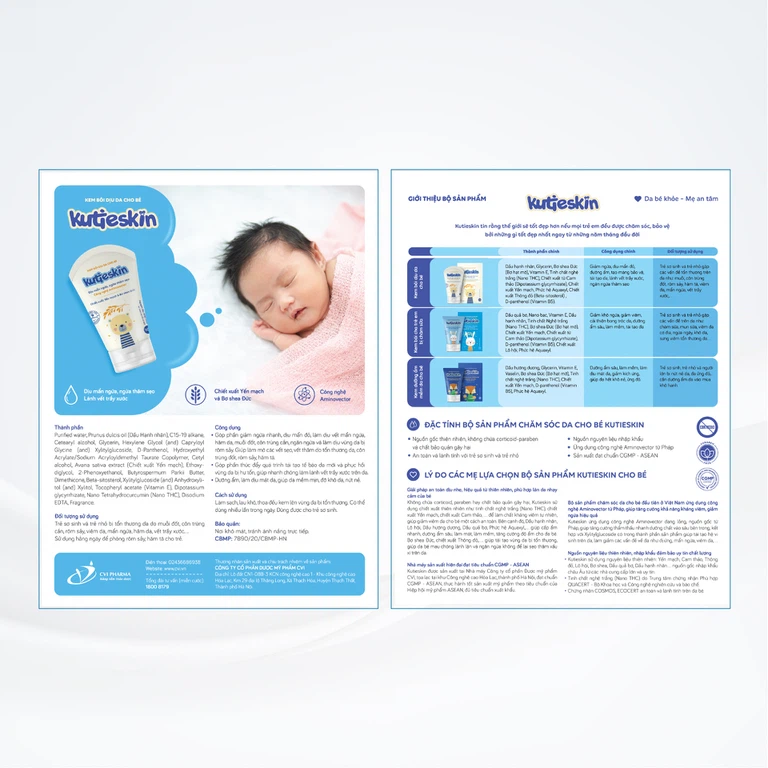 Kem bôi dịu da cho bé Kutieskin giảm mẩn ngứa, ngừa thâm sẹo (30g)