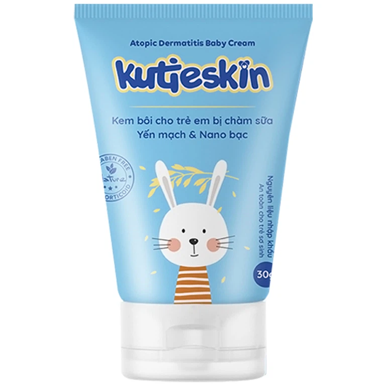 Kem bôi cho trẻ em bị chàm sữa Kutieskin giảm ngứa, kháng viêm, cải thiện bong tróc da (30g)