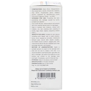 Kem Panto Cream Nano Silver - ZinC đặc trị bỏng (30ml)