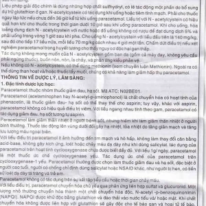 Viên nang cứng Panactol 500mg Khapharco giảm đau, hạ sốt (200 viên)