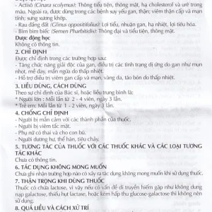 Viên nén New Artisonic Danapha tăng chức năng giải độc gan, điều trị dị ứng, viêm gan (10 vỉ x 10 viên)