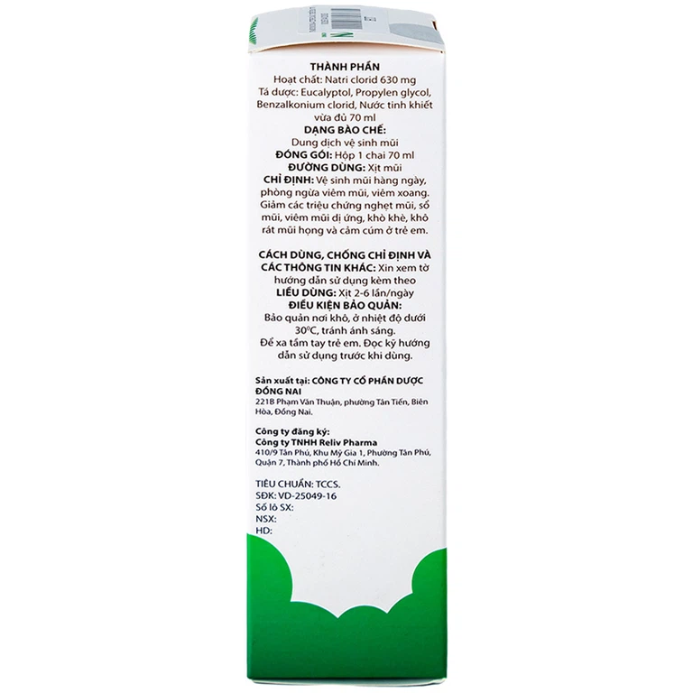 Tinh dầu trẻ em Nasomom-4 Reliv giảm triệu chứng nghẹt mũi, sổ mũi, khò khè, cảm cúm (70ml)