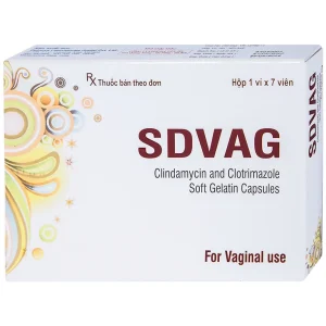 Viên đặt âm đạo Sdvag Gelnova điều trị viêm âm đạo, viêm cổ tử cung (1 vỉ x 7 viên)