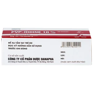 Dung dịch PVP - IODINE 10% Danapha sát trùng vết thương hoặc vết bỏng bề mặt (20ml)