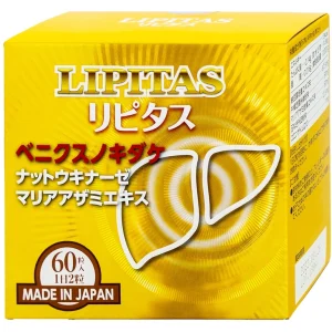 Viên uống Lipitas Jpanwell giúp giảm mỡ, cholesterol và triglyceride trong máu (60 viên)