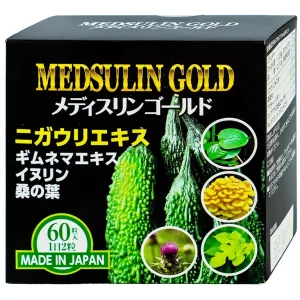 Viên uống Medsulin Gold Jpanwell giúp hạ đường huyết, hỗ trợ chuyển hóa đường (60 viên)