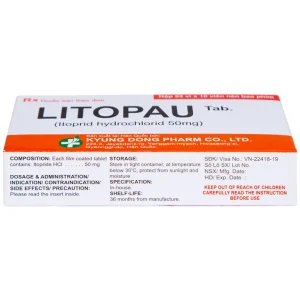 Thuốc Litopau Tab điều trị các triệu chứng viêm dạ dày mãn tính (3 vỉ x 10 viên)