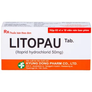 Thuốc Litopau Tab điều trị các triệu chứng viêm dạ dày mãn tính (3 vỉ x 10 viên)
