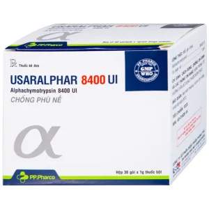 Thuốc Usaralphar 8400 UI Usarichpharm điều trị phù nề sau chấn thương, tổn thương mô mềm (30 gói x 1g)