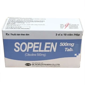 Thuốc Sopelen 500mg BCworld điều trị các rối loạn ý thức (3 vỉ x 10 viên)