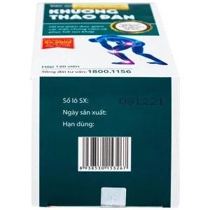 Viên xương khớp Khương Thảo Đan hỗ trợ làm trơn khớp và phục hồi sụn khớp (120 viên)