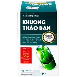 Viên xương khớp Khương Thảo Đan hỗ trợ làm trơn khớp và phục hồi sụn khớp (120 viên)
