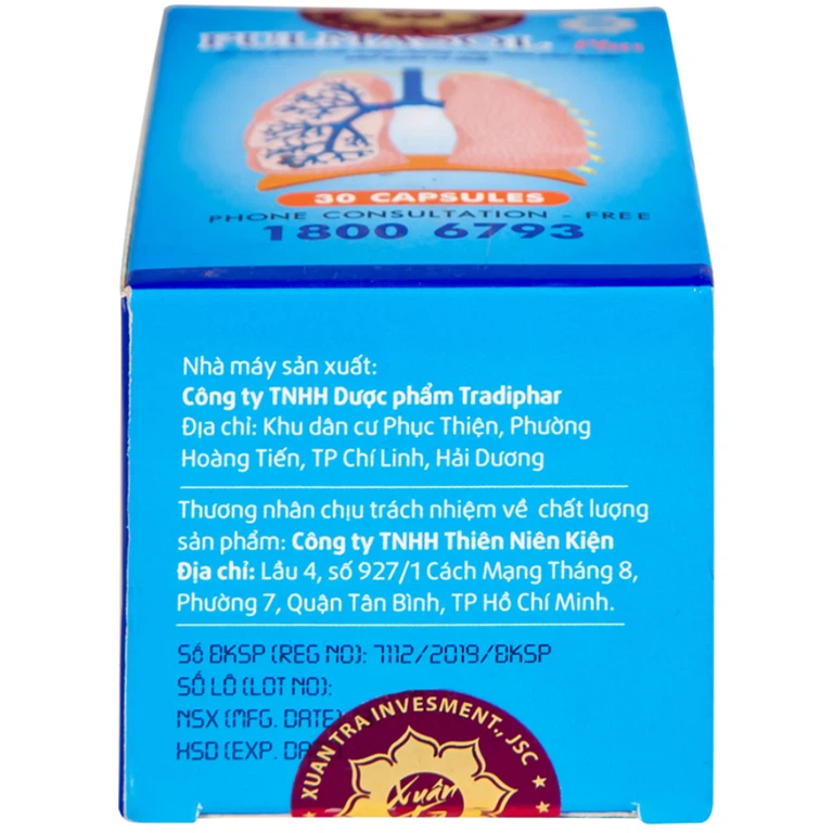 Viên uống Pulmasol Plus Fuma hỗ trợ giảm ho, giảm đờm (30 viên)