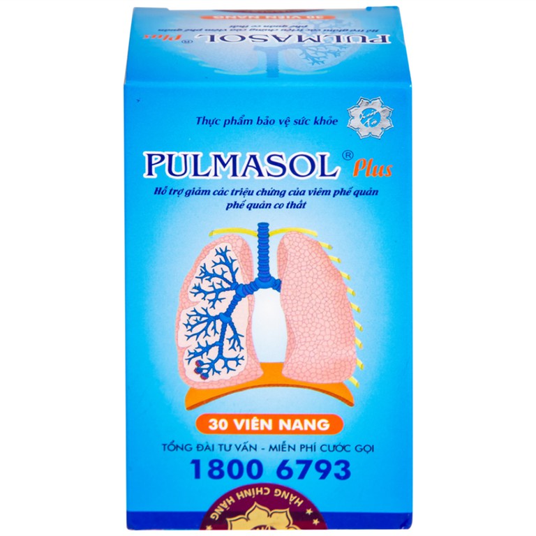 Viên uống Pulmasol Plus Fuma hỗ trợ giảm ho, giảm đờm (30 viên)