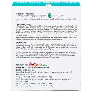 Khẩu trang Niva N95 hỗ trợ ngăn bụi và vi khuẩn (10 cái)